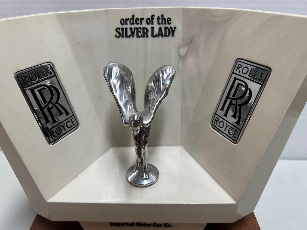 ROLLS ROYCE COUNTER DISPLAY ON WOOD