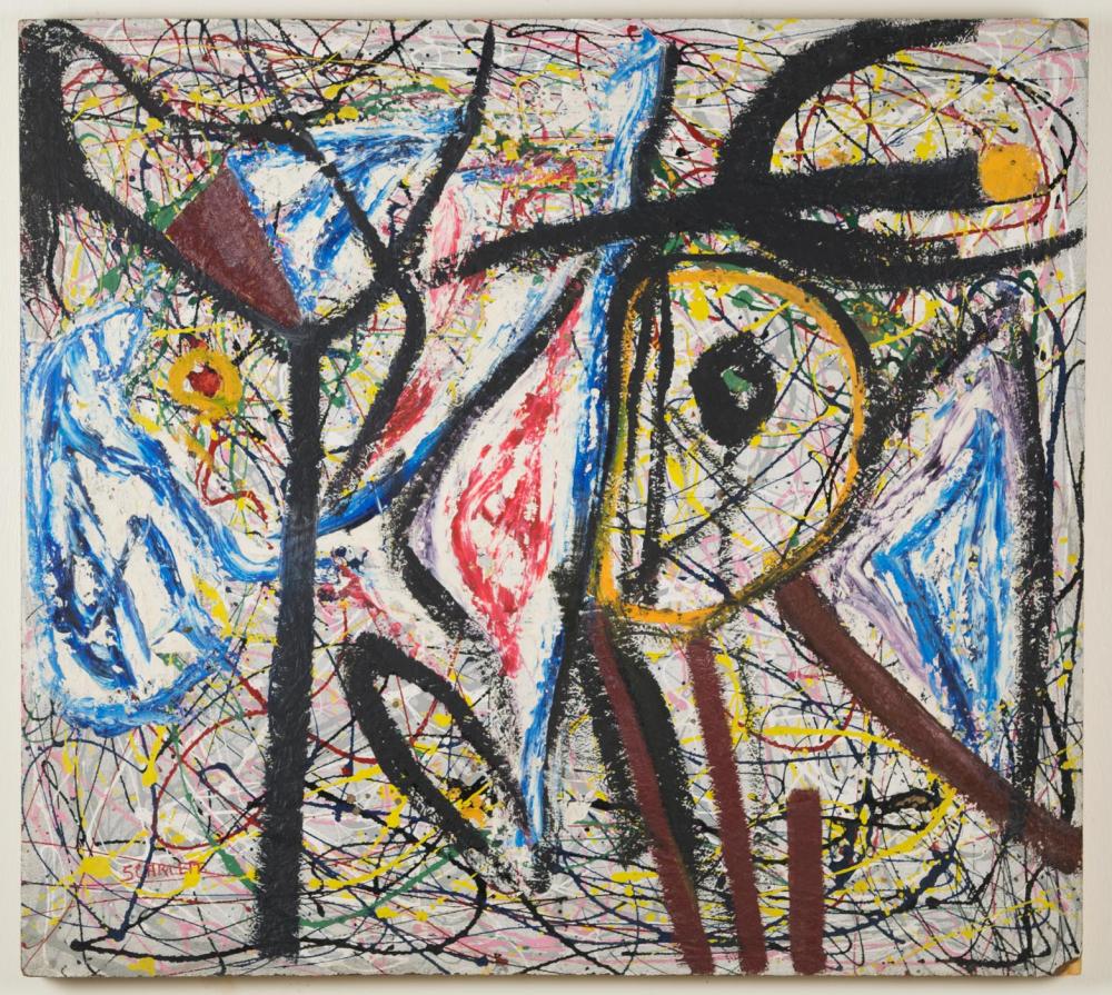 ROLPH SCARLETT OIL ON BOARDROLPH