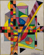 ROLPH SCARLETT UNTITLED ABSTRA