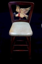 ROM WEBBER VIKING BAR STOOL OA