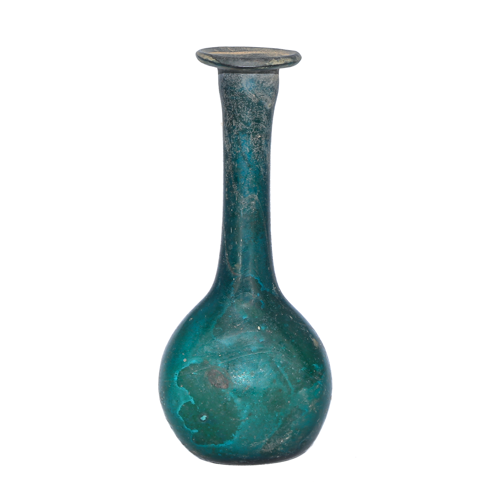ROMAN BLOWN BLUE GLASS UNGUENT