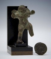 ROMAN BRONZE CUPID FIGURE ON S