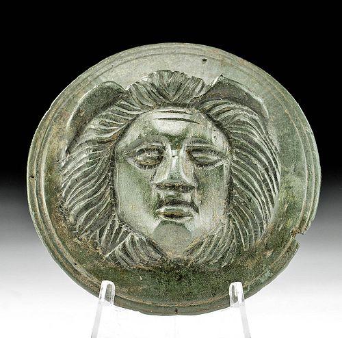 ROMAN BRONZE MEDALLION RELIEF