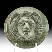 ROMAN BRONZE MEDALLION RELIEF