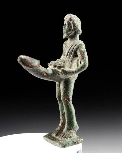 ROMAN BRONZE NUDE FIGURE OF