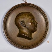 ROMAN BRONZE WORKS BAS RELIEF