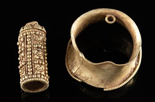 ROMAN & BYZANTINE GOLD BEAD CAP &