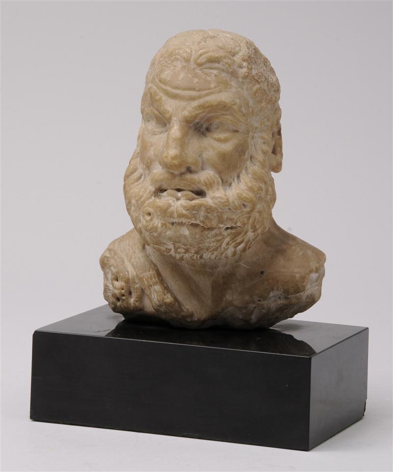 ROMAN CARVED MARBLE HEAD OF