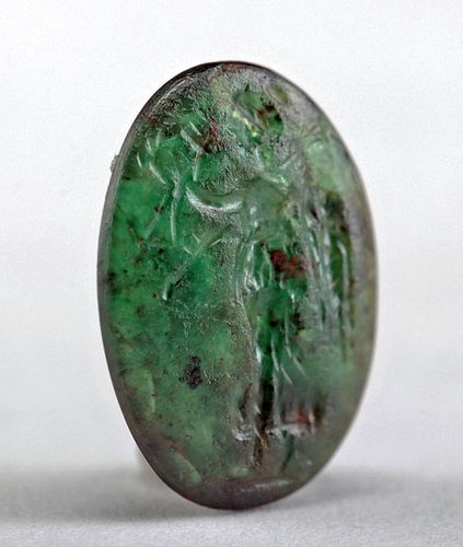 ROMAN CHALCEDONY INTAGLIO, WINGED