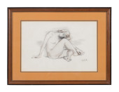 ROMAN CHATOV, SKETCH OF NUDE W