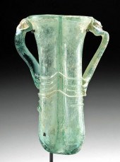 ROMAN GLASS DOUBLE UNGUENTARIU