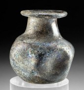 ROMAN GLASS JARLET, FLUTED FOR