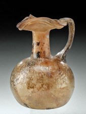 ROMAN GLASS OINOCHOE TREFOIL S