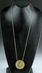 ROMAN GLASS PENDANT NECKLACE,
