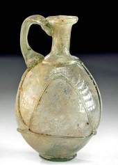 ROMAN GLASS PITCHER W/ ELEGANT