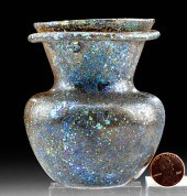 ROMAN GLASS VESSEL W/ STUNNING