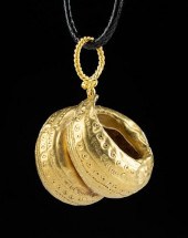 ROMAN GOLD PENDANT - COILED FO