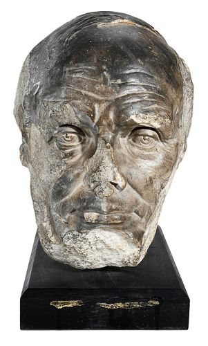 ROMAN HEAD OF A PHILOSOPHER OR