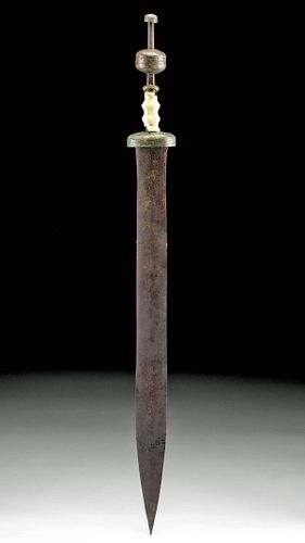ROMAN IRON SPATHA W/ BRONZE POMMEL,