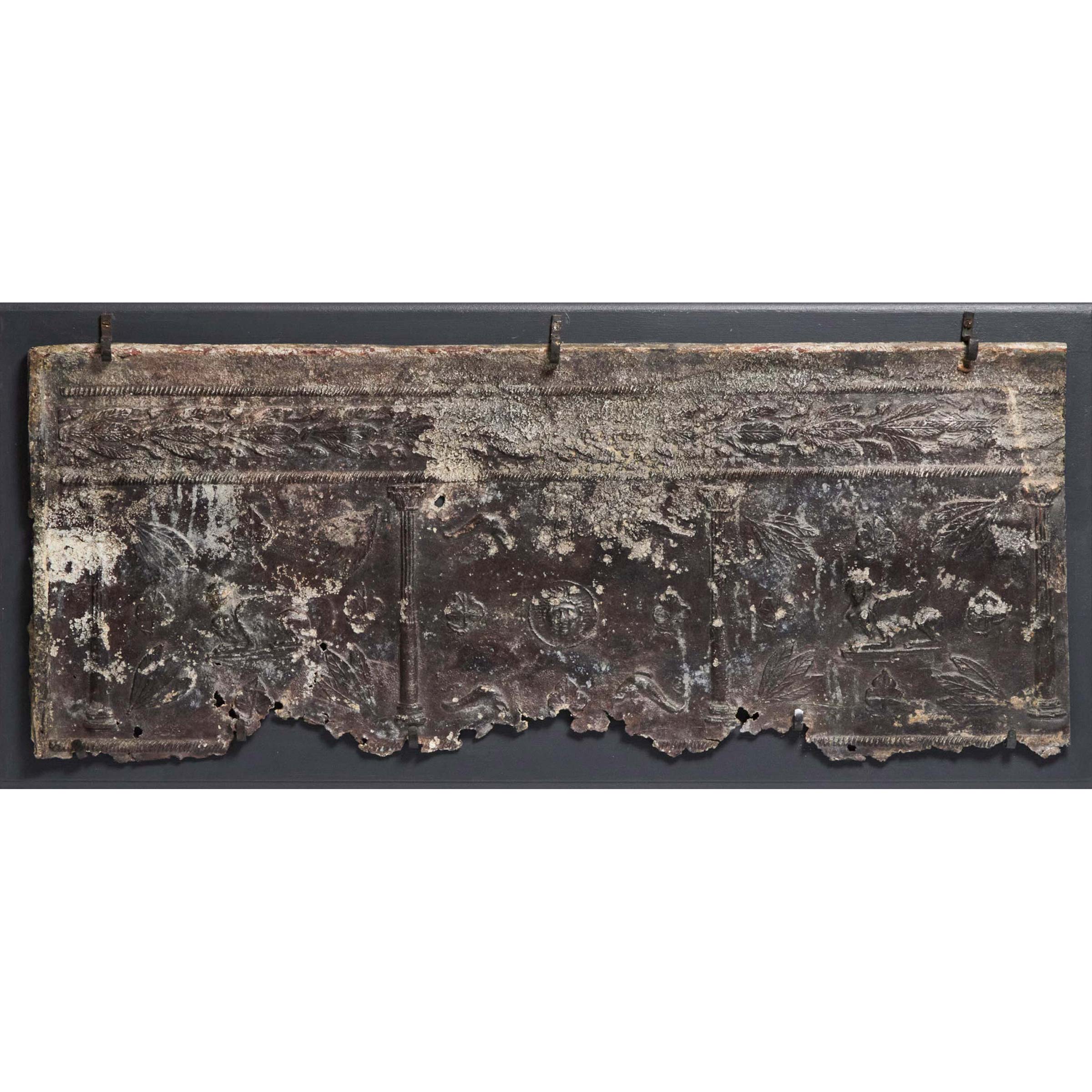 Roman Lead Sarcophagus Panel, mid