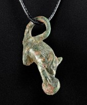 ROMAN LEADED BRONZE PENDANT -