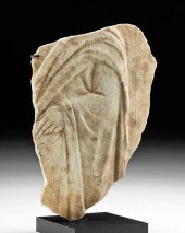 ROMAN MARBLE RELIEF - MALE FIG