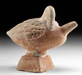 ROMAN POTTERY SWAN BABY FEEDER
