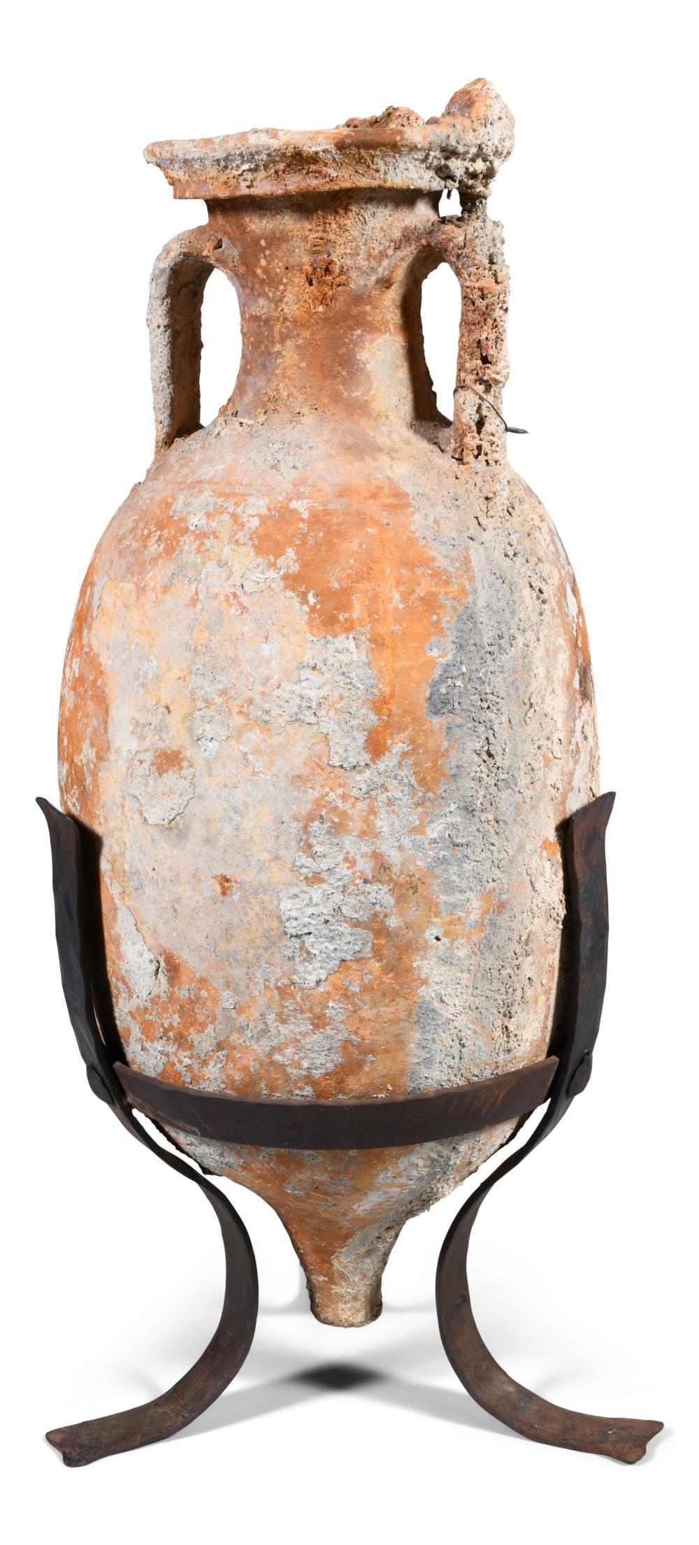 ROMAN POTTERY TRANSPORT AMPHORA,