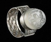 ROMAN QUARTZ INTAGLIO SET IN S