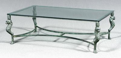 Roman style steel coffee table,