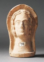 ROMAN TERRACOTTA BUST, EX SMIT
