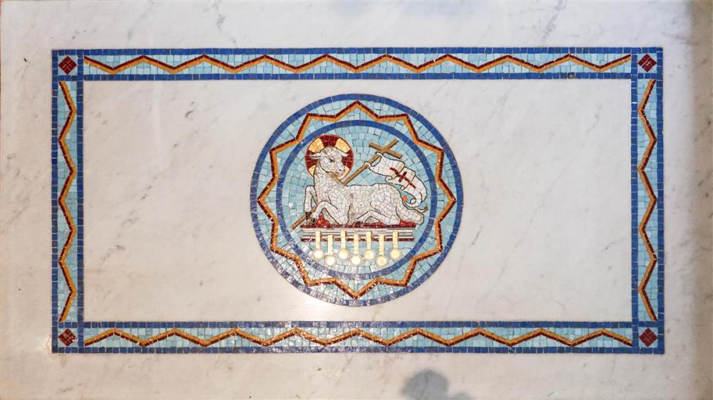 ROMANESQUE STYLE MARBLE AND