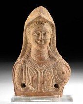 ROMANO-EGYPTIAN TERRACOTTA BUS