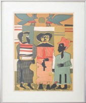 ROMARE BEARDEN "FIREBIRDS" COL