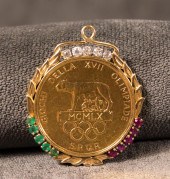 ROME OLYMPICS 1960 GOLD COIN P