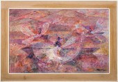 ROMEO TABUENA 'MEN AND NETS' O