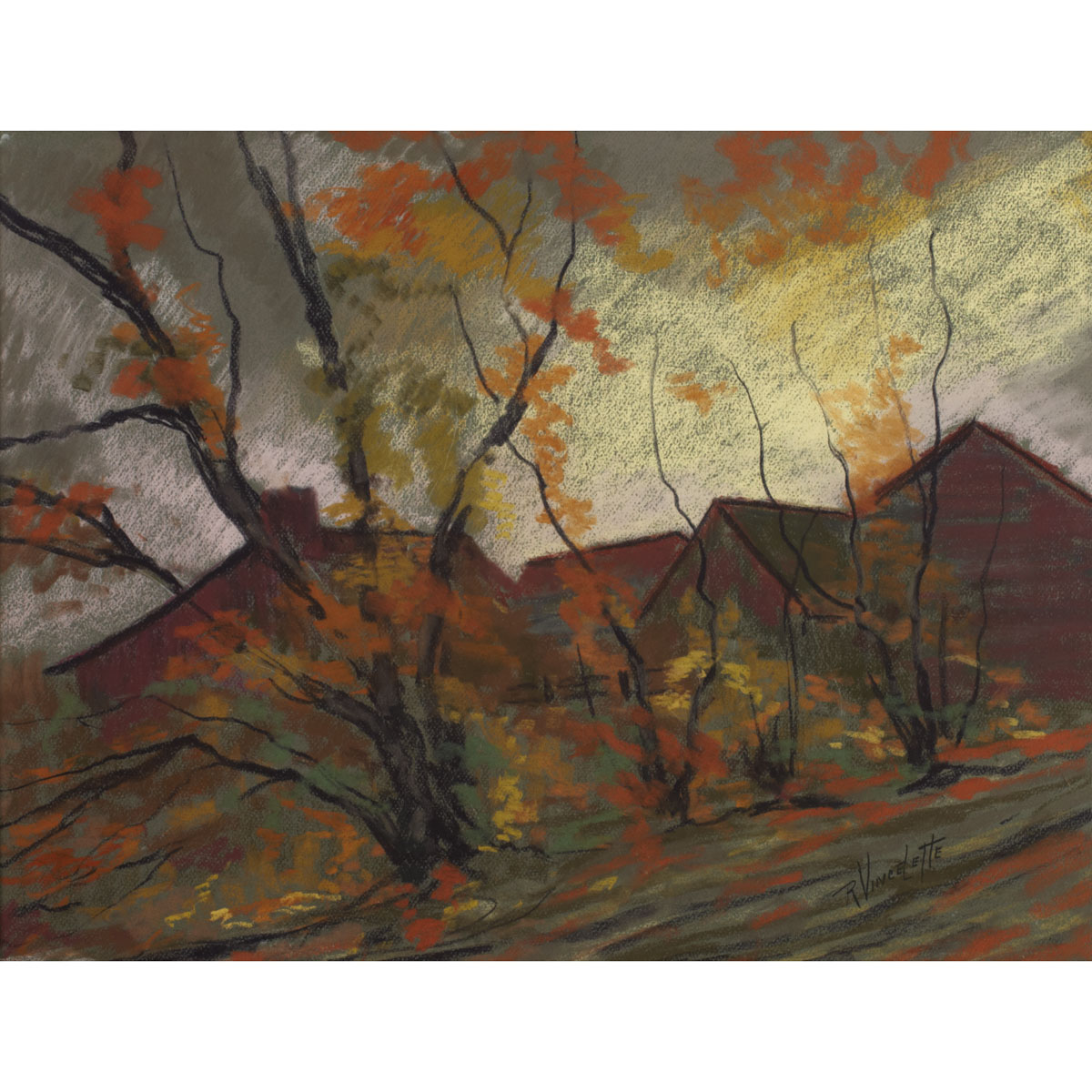ROMEO VINCELETTE AUTUMN LANDSCAPE
