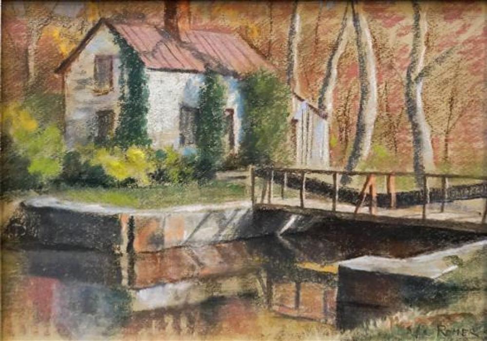 ROMER, C&O CANAL LOCK HOUSE, PASTEL