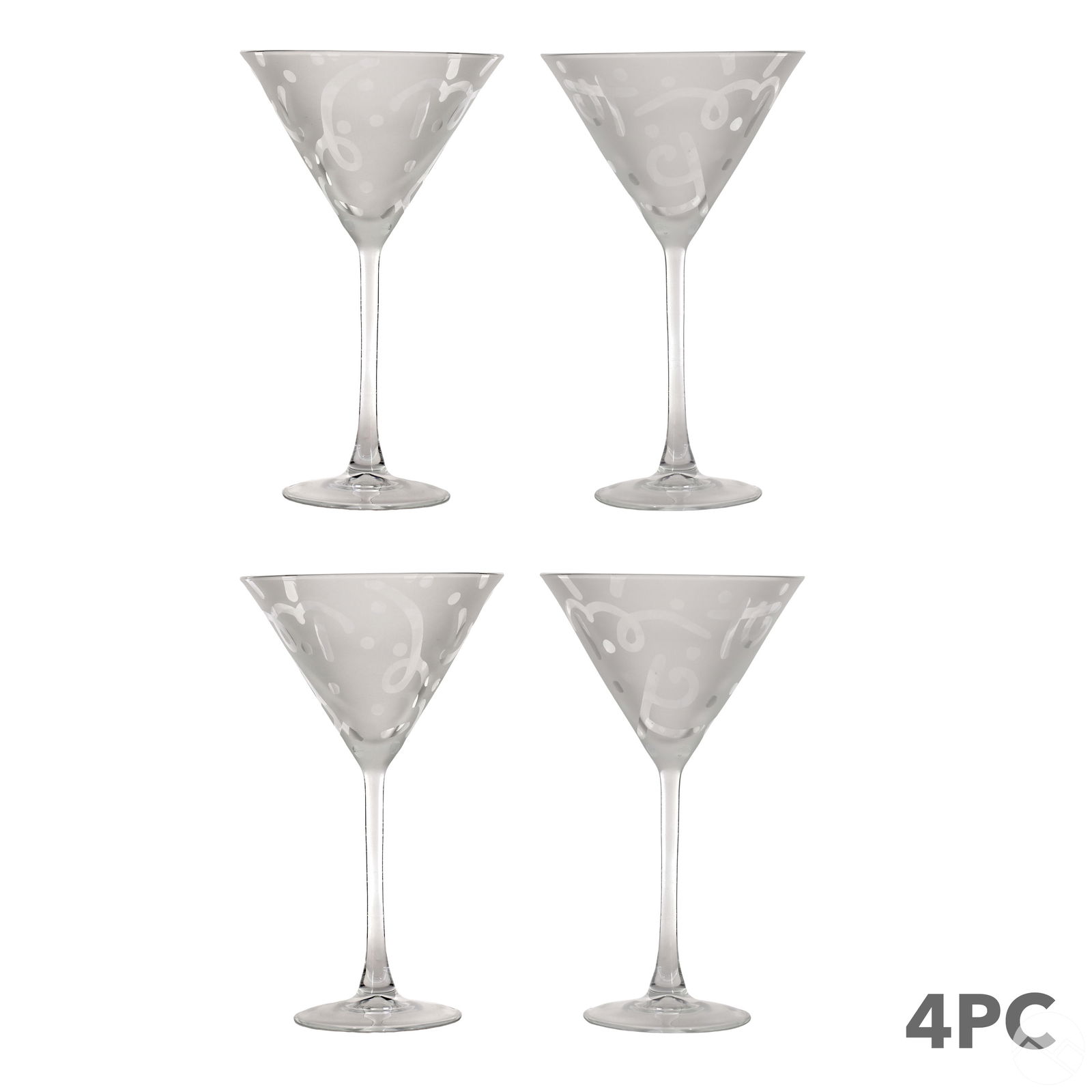 ROMERO BRITTO ETCHED MARTINI