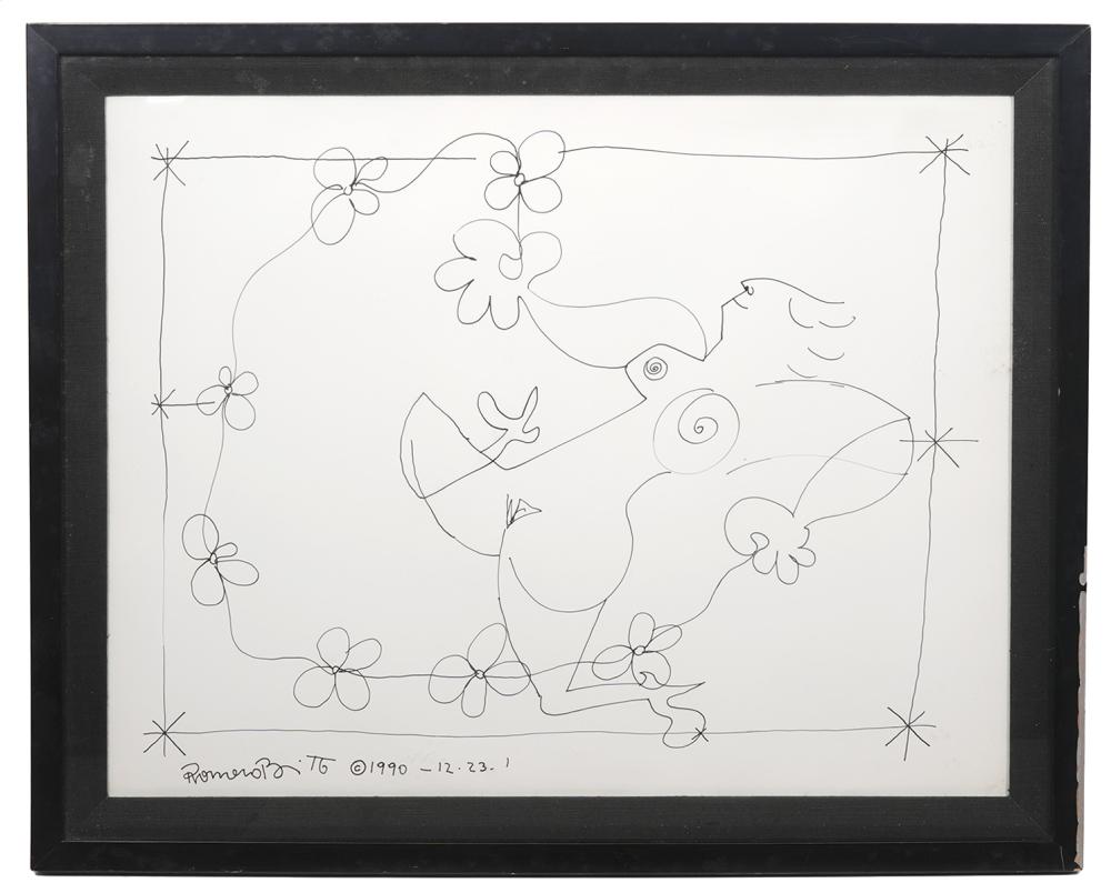 ROMERO BRITTO 'RUNNING NAKED'