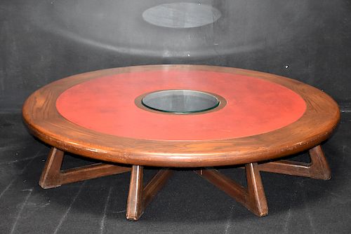 ROMWEBER LARGE ROUND JACOBEAN OAK