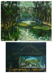 RON BLUMBERG TWO OIL PAINTINGS