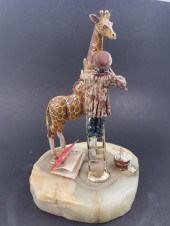 RON LEE CLOWN FIGURINEMetal an