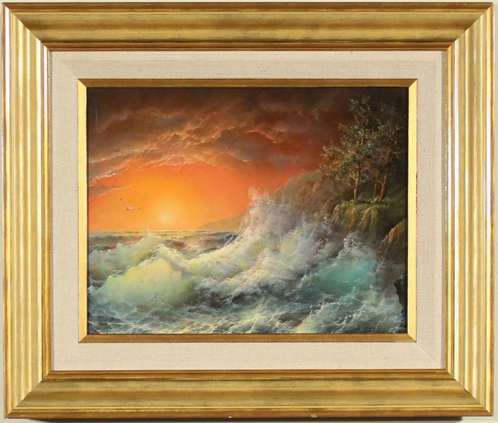 RON NICOLAIDES OIL ON CANVASRON