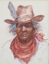 RON RAYMER ACRYLIC ON PAPER PO