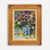 RON RENCHER "PANSIES WITH LEMO