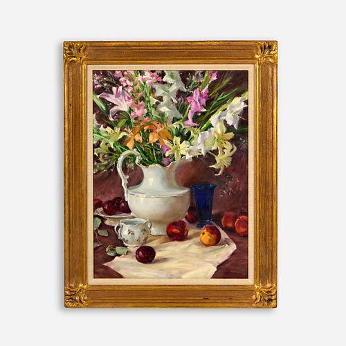 RON RENCHER "PEACHES AND PLUMS"