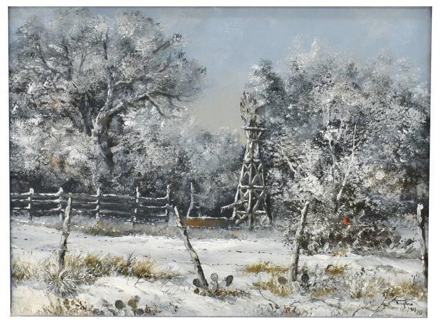 RON VAUGHAN (TX) WINTER LANDSCAPE