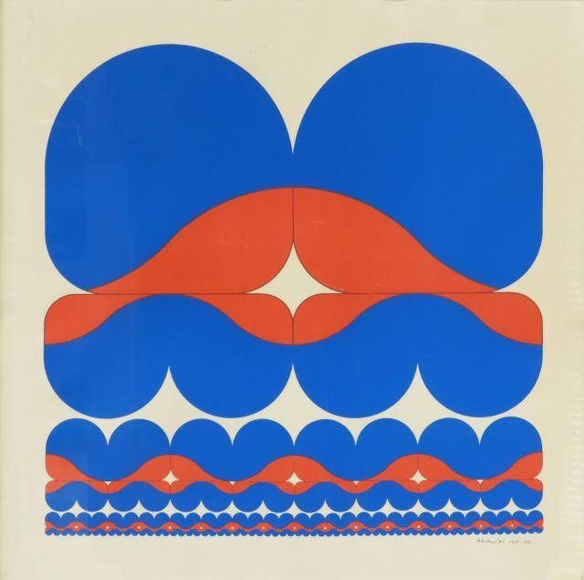 RONALD ABRAM (1938-1999) OP ART