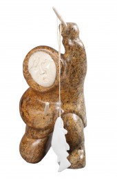 Ronald J Ekemo Inuit carved sc